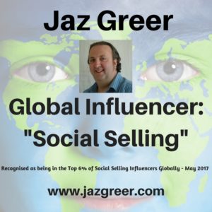 Jaz Greer Global Social Selling Influencer moving beyond Social Media